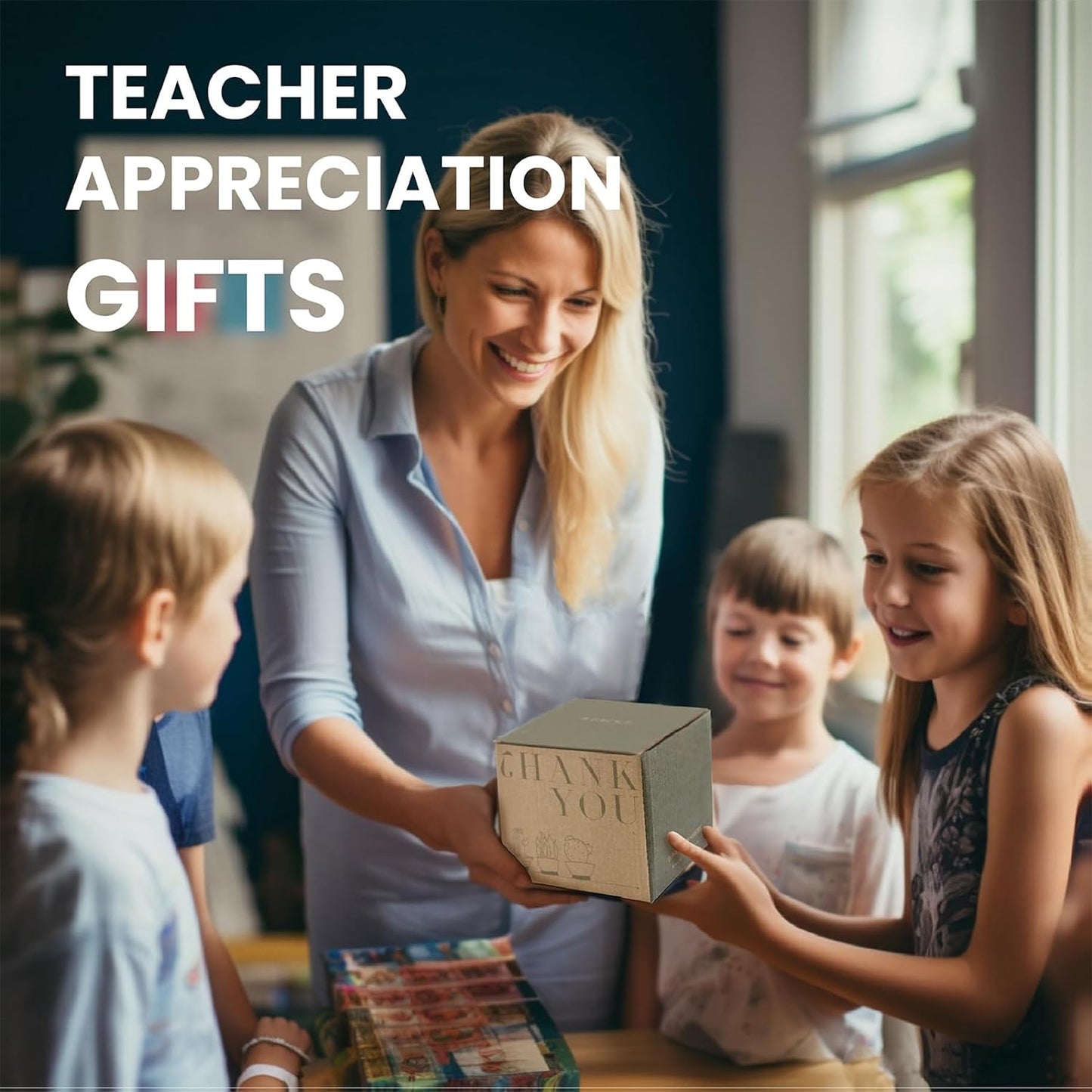 WIDITACE Teacher Appreciation Gifts for Women Men, Thank You Gift for Teacher with Greeting Card, Birthday Retirement End of Year Back to School Presents for Teacher, Unique Small Succulent Pot