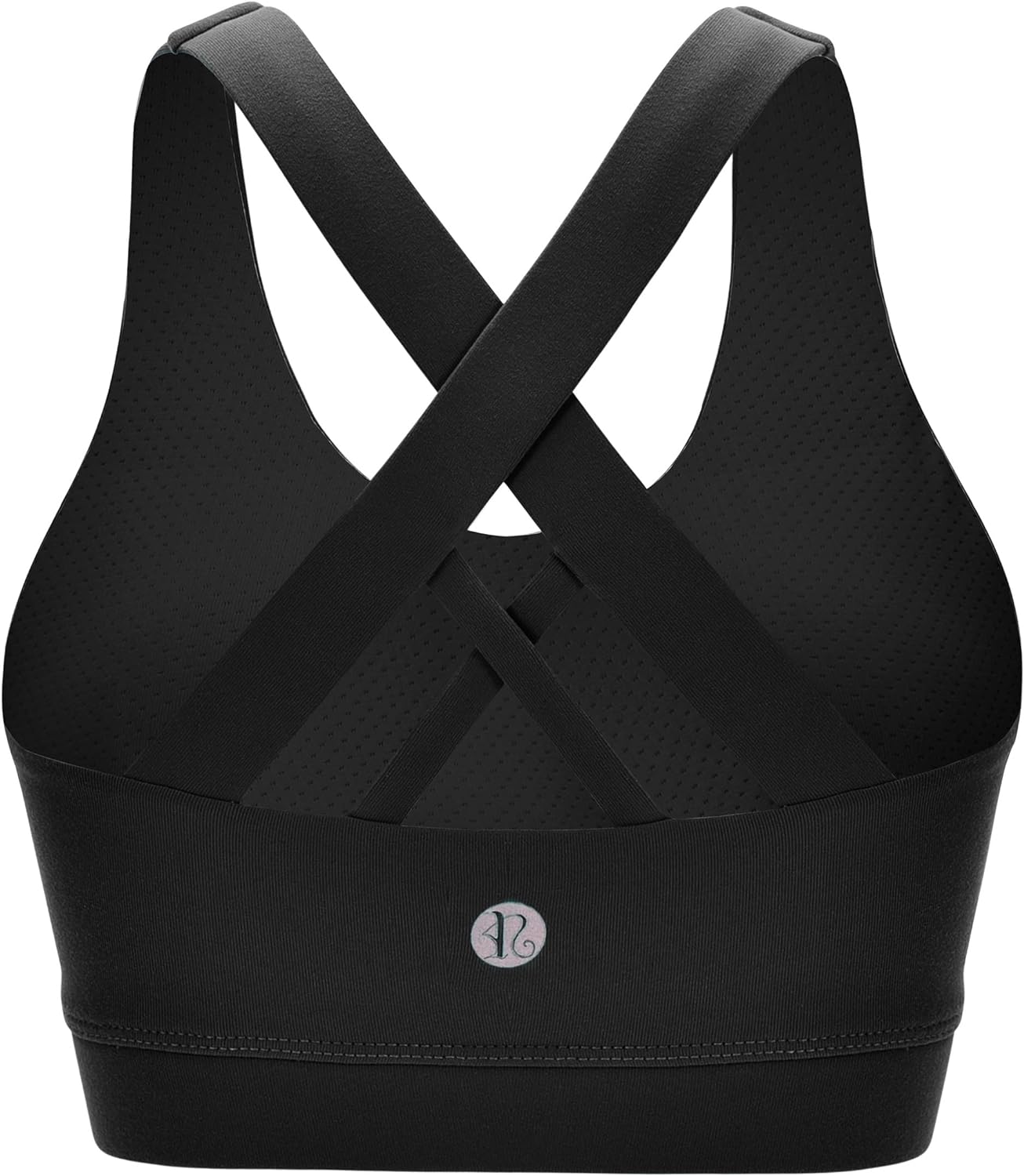 RUNNING GIRL Sports Bra for Women, Criss-Cross Back Padded Strappy Sports Bras Medium Support Yoga Bra with Removable Cups