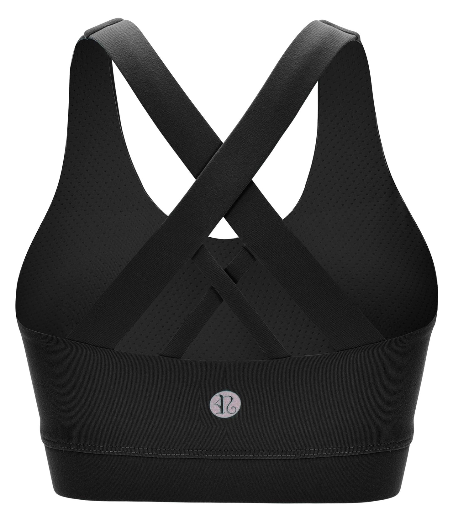 RUNNING GIRL Sports Bra for Women, Criss-Cross Back Padded Strappy Sports Bras Medium Support Yoga Bra with Removable Cups