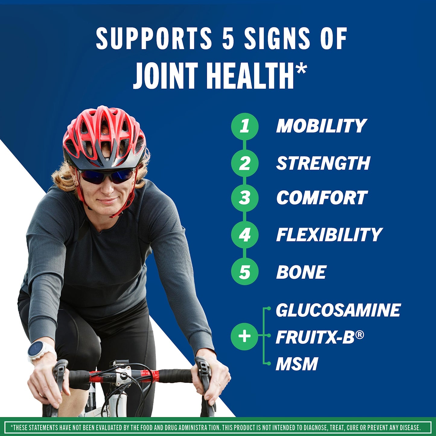 Move Free Advanced Glucosamine Chondroitin MSM Joint Support Supplement, Supports Mobility Comfort Strength Flexibility & Bone - 120 Tablets (40 servings)*