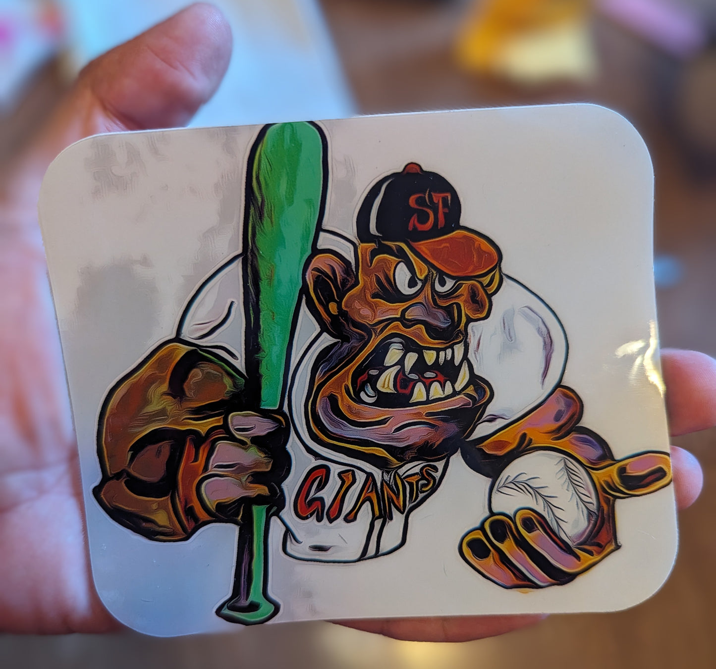 SF Giants Vinyl Car Stickers 4"X3"